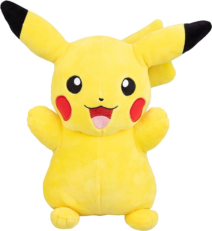 Pokémon 12" Large Pikachu Plush - Officially Licensed - Quality & Soft Stuffed Animal Toy - Generation One - Great Gift for Kids, Boys, Girls & Fans of Pokemon - 12 Inches