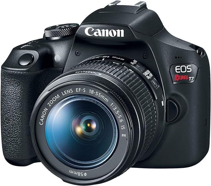 Canon EOS Rebel T7 DSLR Camera with 18-55mm Lens | Built-in Wi-Fi | 24.1 MP CMOS Sensor | DIGIC 4+ Image Processor and Full HD Videos