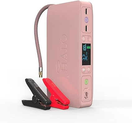 HALO Bolt Air +, Portable Vehicle Jump Starter with Air Compressor, Power Bank with Digital Display Charges Multiple Devices, Bolt Air+